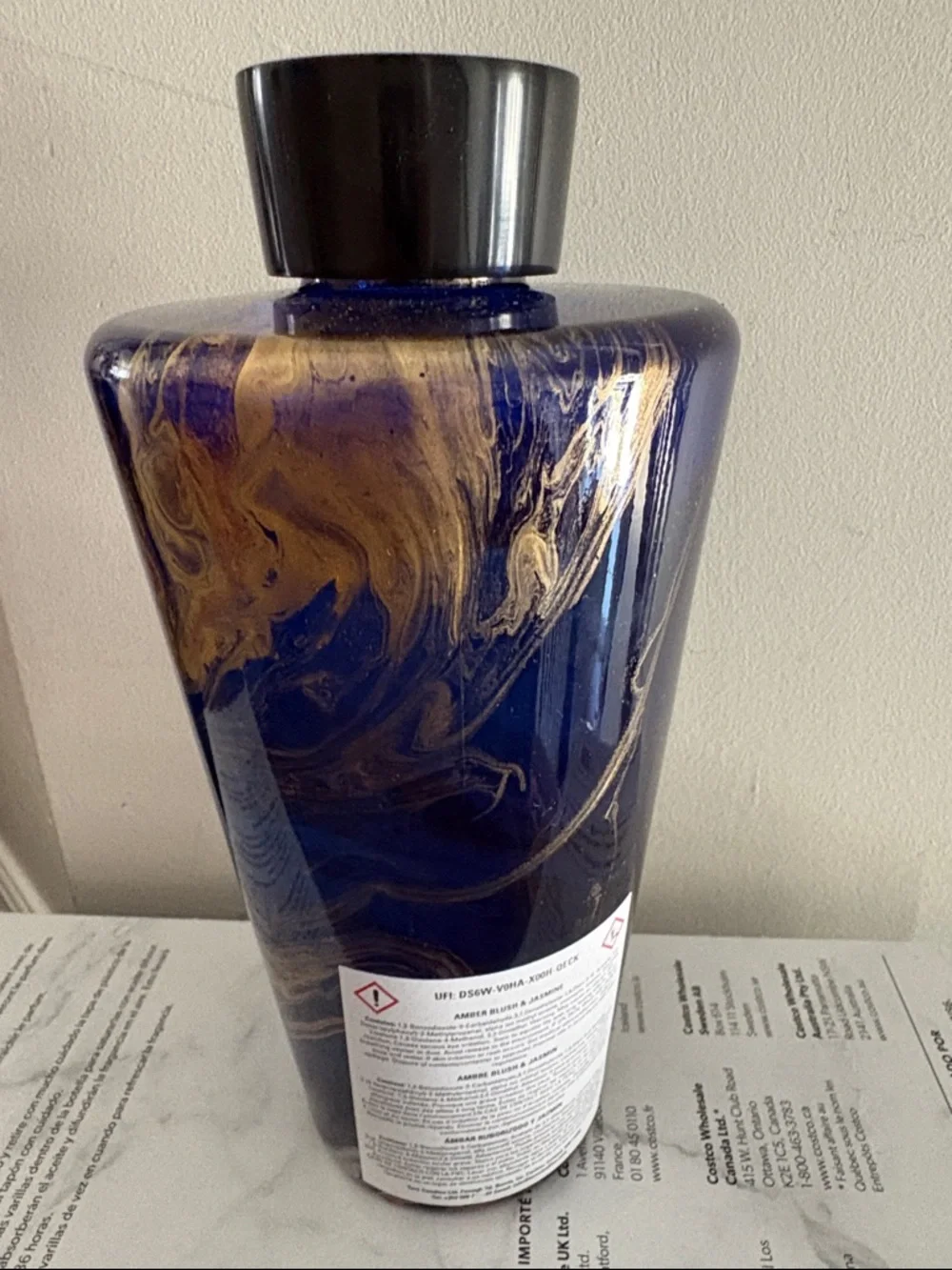 Torc Blue & Gold Marble Reed Diffuser - Picture 6 of 7